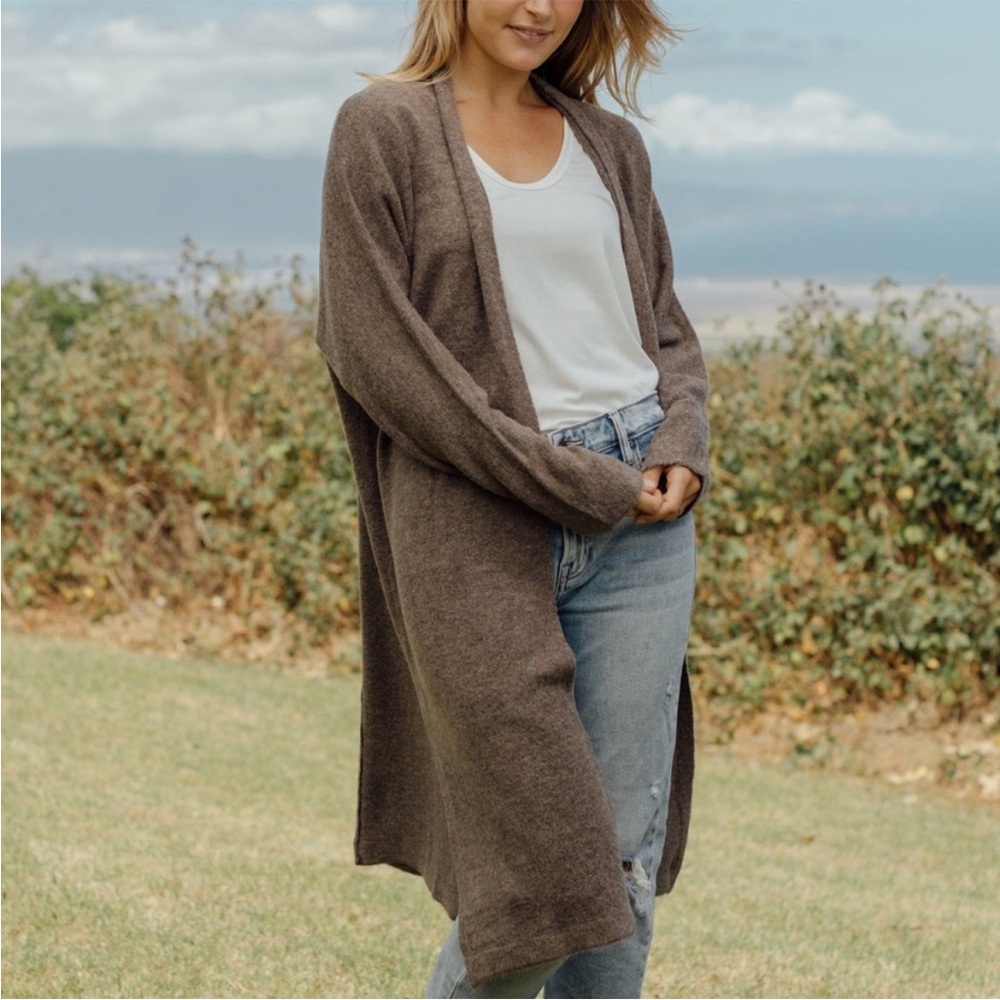 Neuflora Fairfax - Cozy Brown Women's Long Cardigan